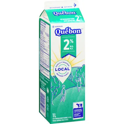Lait 2 % 1 L Quebon
