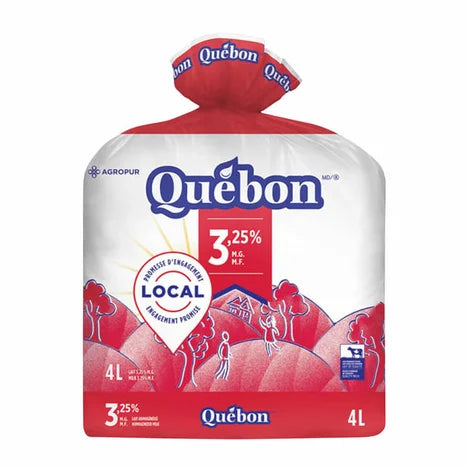 Lait 3,25 % Quebon 4l