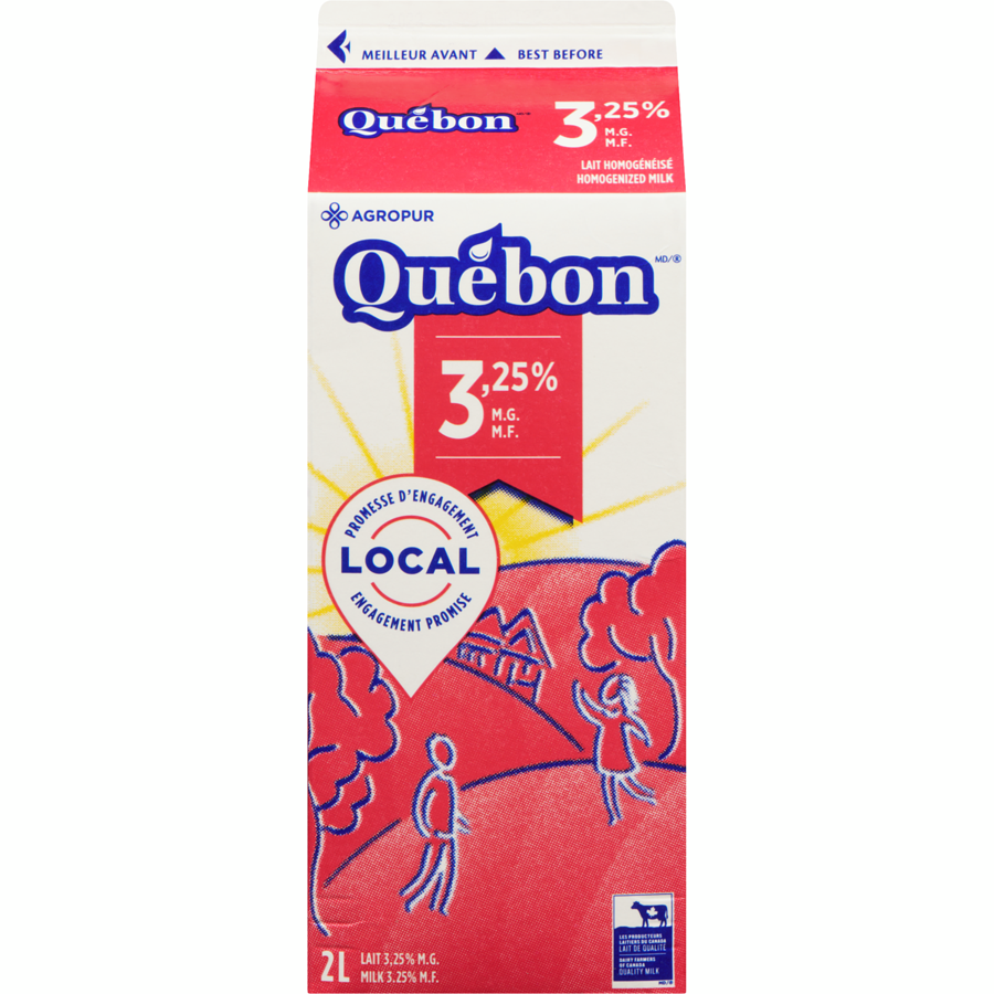Quebon Lait 3.25% 2l
