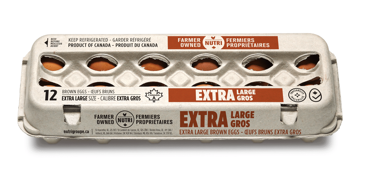 Oeufs Bruns Extra Gr Nutri 12pcs