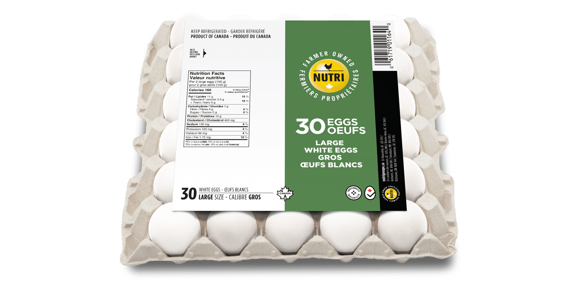 Nutri Oeufs Gros 30 Units