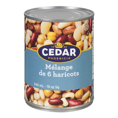 Mélange 6 haricot 540ml Cedar