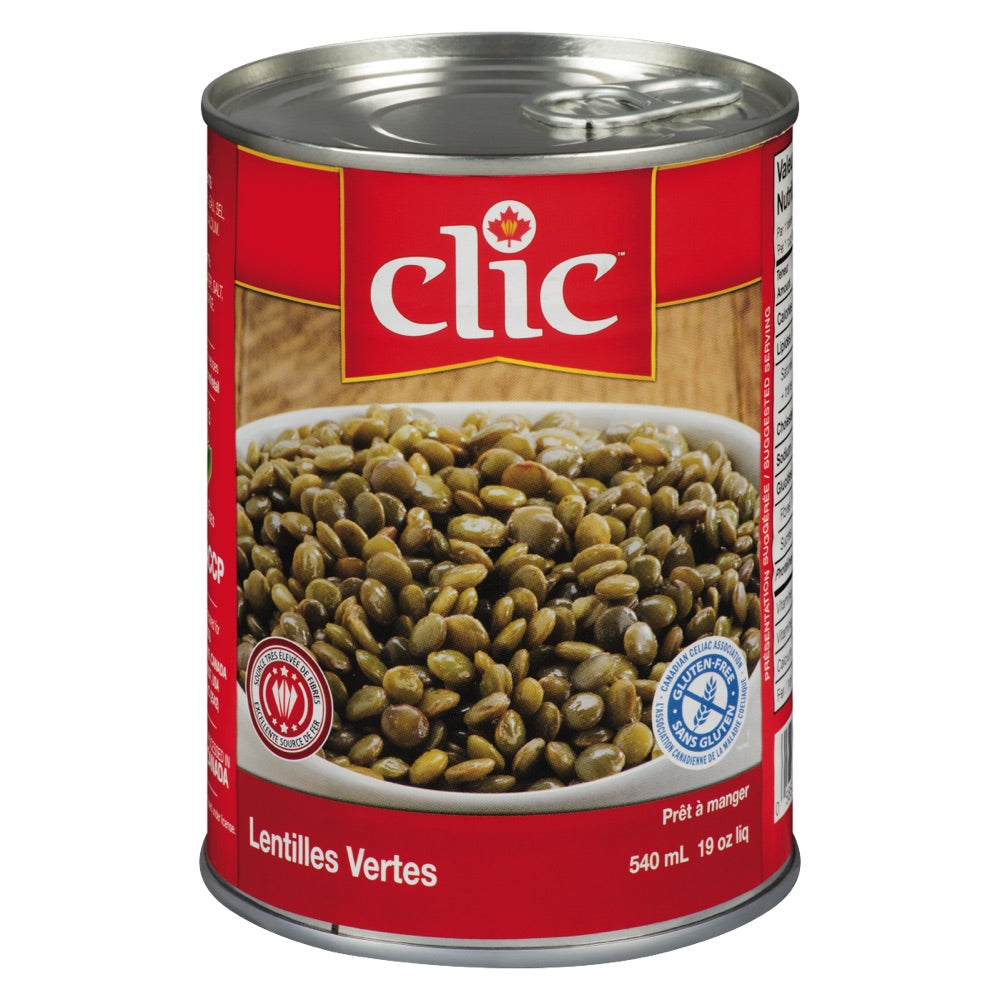 Lentilles Vertes 19oz Clic