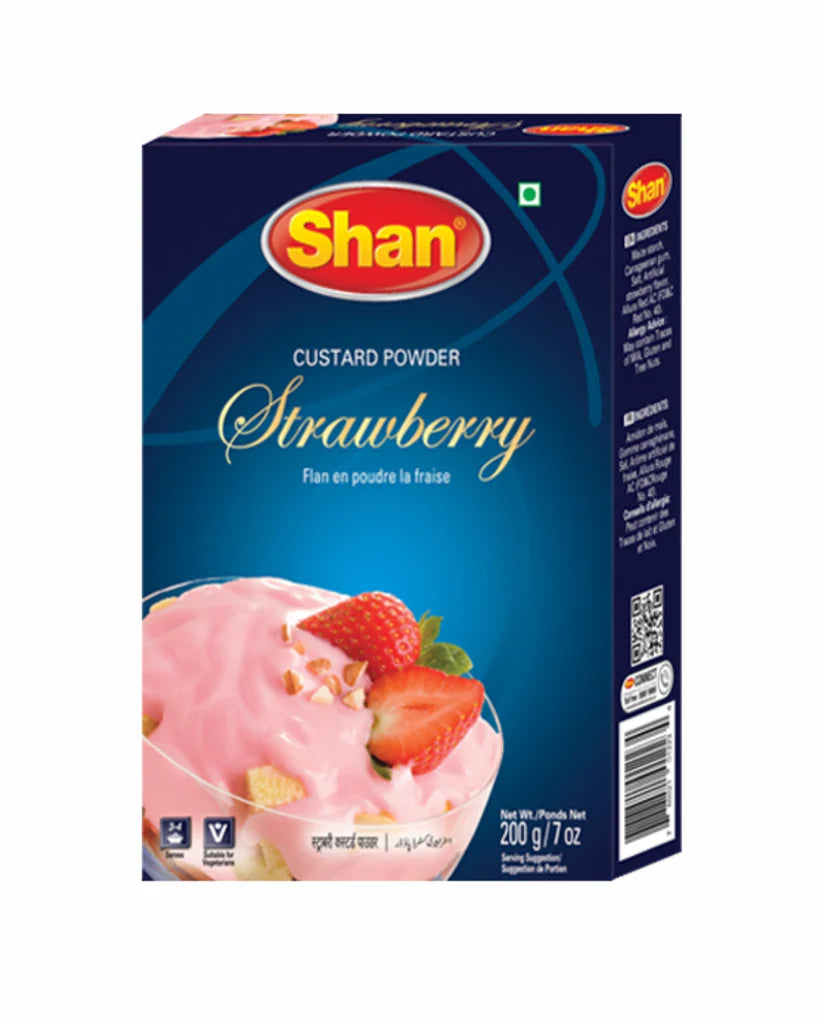 Shan Custard Strawb 200g